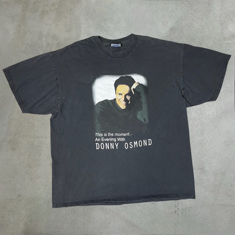 Vintage Donny Osmond T-Shirt Mens XXL Black 2001 Tour This Is The Moment Y2K